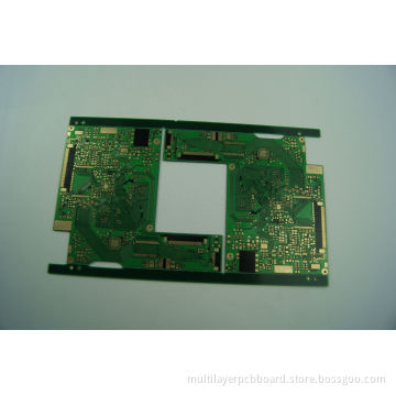 28 Layer High Frequency Material Controlled Impedance Pcb With Green Solder Mask And Black Silkscreen